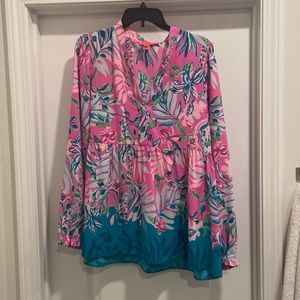 Like new, Lilly Pulitzer baby doll top